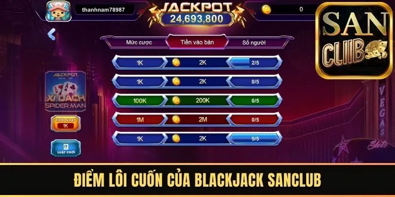 Hiểu rõ hơn về tựa game Blackjack tại Sanclub